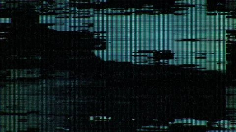 Digital Scanlines Glitch Noise 2 Stock Footage 125101934