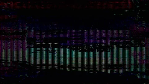 Digital Scanlines Glitch Noise 3 库存影片 125102416