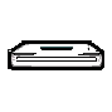 Digital scanner document game pixel art vector illustration イラスト素材