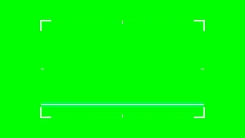 Digital Scanner Frame with Moving Horizontal Laser Line on Chroma Key Green.. Stock Footage 346612055
