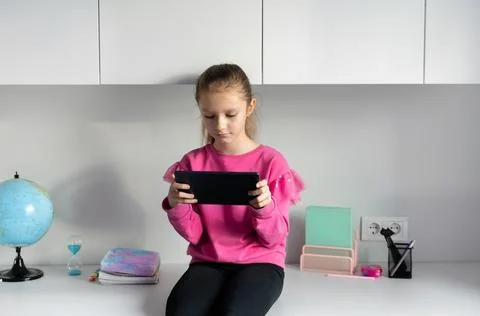 Digital school, and educational technology at home Stock-Fotos