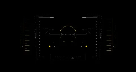 Digital Sci Fi Interface Loop Stock Footage 337700560