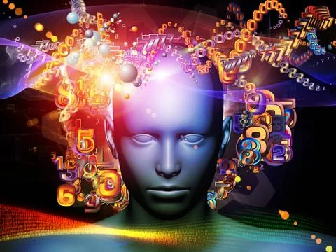 Digital Science Abstraction Stock Illustration