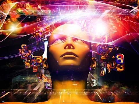 Digital Science Abstraction Stock Illustration