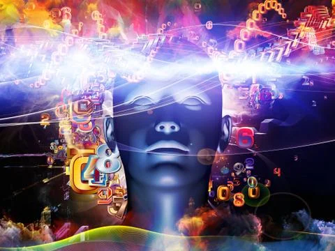 Digital Science Acceleration Stock Illustration