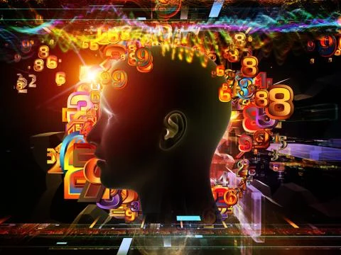 Digital Science Arrangement Stock Illustration