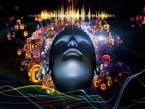 Digital Science Arrangement Stock Illustration