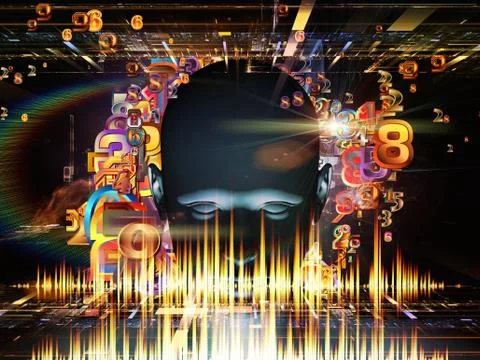 Digital Science Backdrop Stock-Illustration