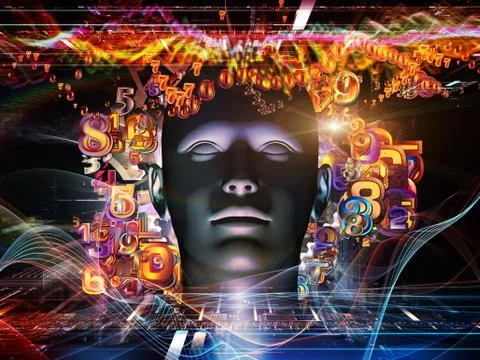 Digital Science Background Stock Illustration