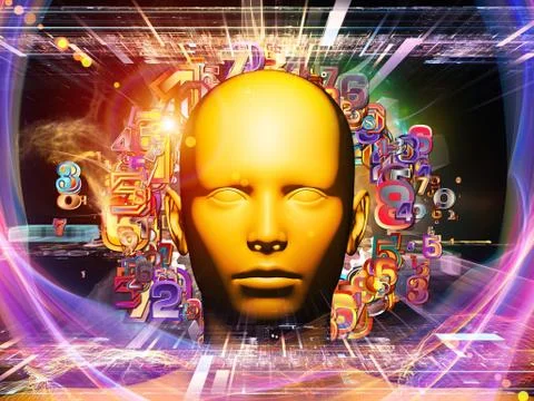 Digital Science Background Stock Illustration