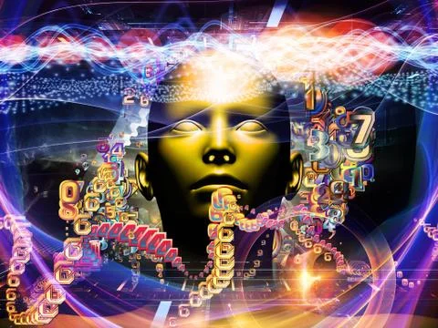 Digital Science Composition Stock Illustration