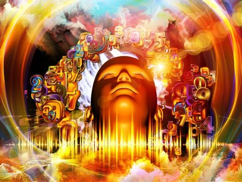 Digital Science Composition Stock-Illustration