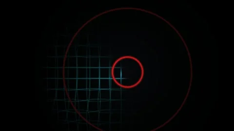 Digital scope viewfinder interface. Video stock 335948625