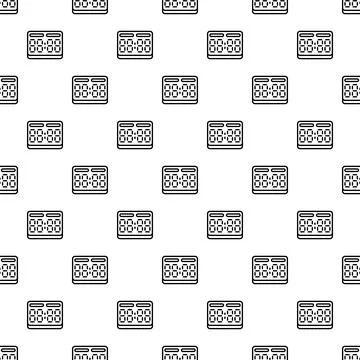 Digital scoreboard display showing game time pattern Stock Illustration