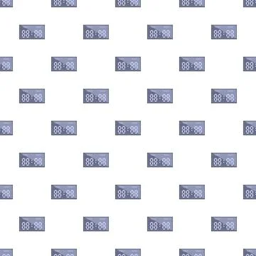 Digital scoreboard pattern showing game results repeatedly Stock Illustration