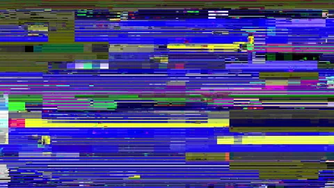 Digital Scratch Noise Defects And Artifacts Glitches Screen Flickering Stock Footage 125046766