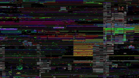 Digital Scratch Noise Defects And Artifacts Glitches Screen Flickering Stock Footage 125746456