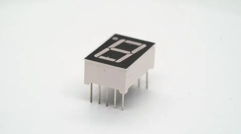 Digital screen display electronic component. Small single board computer device. Stock Photos