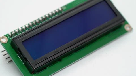 Digital screen display electronic component. Small single board computer device. Stock Photos