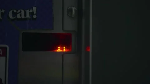 Digital screen displaying insert coin. Stock Footage 158512276