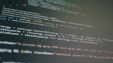 Digital Screen Displaying Modern Vibe Coding Script For AI App Development Stock Footage 329135184