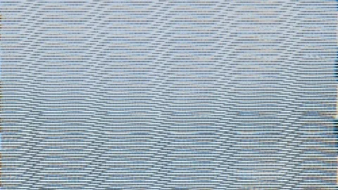 Digital Screen Glitch with Blue and Orange Interference Lines Stock Footage 336776336