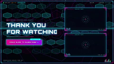 Digital screen layout with subscription prompt and graphical elements Stock Footage 344049836