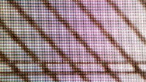 Digital screen pixel grid displaying dark lines Stock Photos
