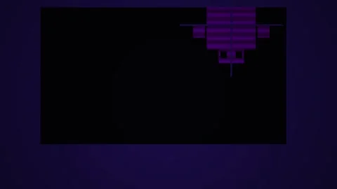 Digital screen with purple gradient effects. Stock Footage 335353276