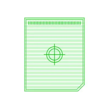 Digital screen scanline overlay user interface element Stock Illustration
