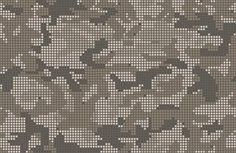 Digital seamless camouflage pattern. Halftone texture. Vector 库存插图
