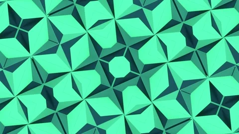 Digital seamless loop animation of changing geometric shapes. 3d rendering 4K Stock Footage 270184096