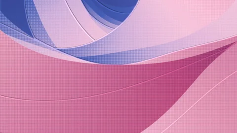 Digital seamless loop animation of a colorful wavy glossy surface. 3d rendering Stock Footage 167548457