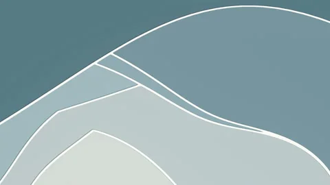 Digital seamless loop animation of a flat wavy surface. 3d rendering HD Stock Footage 168234295