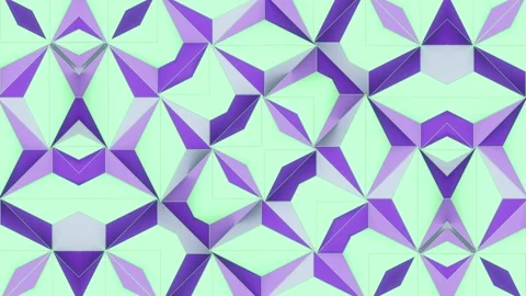 Digital seamless loop animation of intricate geometric shapes. 3d rendering 4K Video stock 271282018