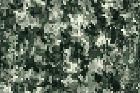 Digital seamless pixel camouflage pattern texture background Stock Illustration