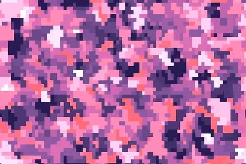 Digital seamless pixel camouflage pattern texture background Stock Illustration
