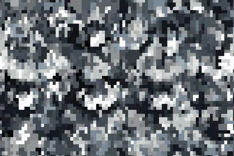 Digital seamless pixel camouflage pattern texture background Stock Illustration