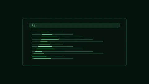 Digital Search Bar Interface with Loading Bars Stock Footage 336439074