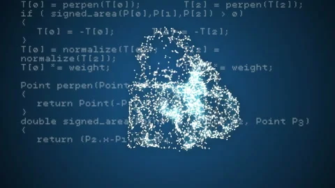 Digital security being visualized in 3D render, showing glowing network padlock Stock Footage 309286049