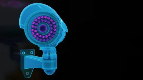 Digital security camera Illustrazione stock