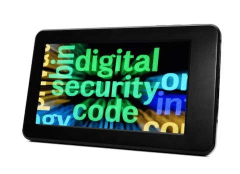 Digital security code Stock Photos