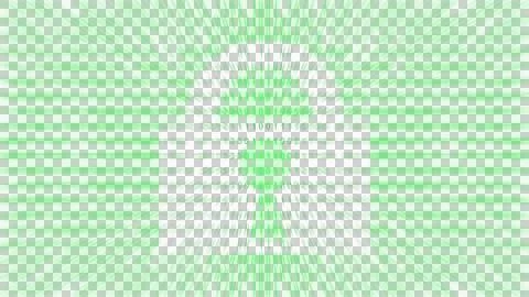 Digital Security Concept with Lock and Binary Code Stock Illustration