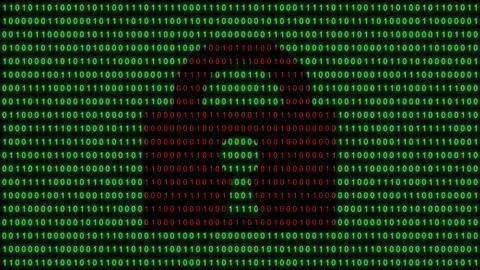 Digital Security Concept with Lock and Binary Code Stock Illustration