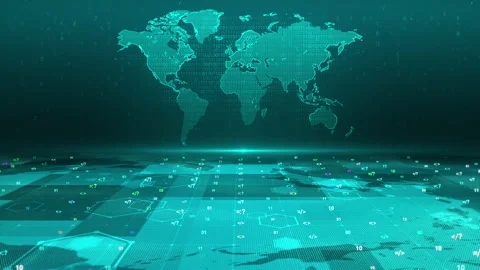 Digital Security Hacking Code World Technology Background Stock Footage 339044665