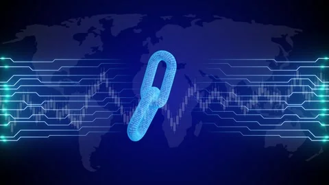 Digital security hologram of virtual lock icon on circuit board. Concept of Stock Footage 302187416