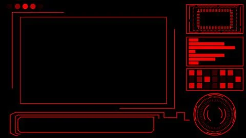 Digital Security HUD futuristic background. Technology Hud Security Camera .. Stock Illustration