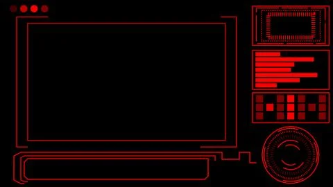 Digital Security HUD futuristic background. Technology Hud Security Camera .. Stock Illustration