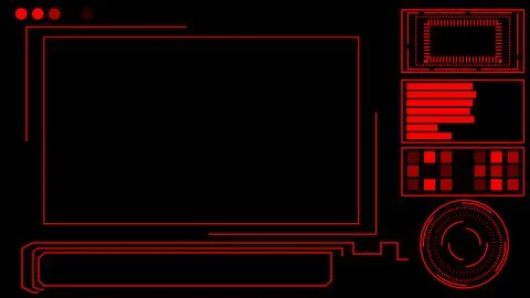 Digital Security HUD futuristic background. Technology Hud Security Camera .. Stock Illustration