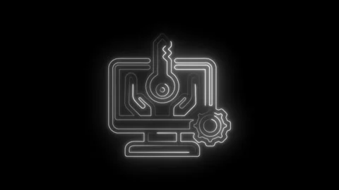 Digital Security Key Access Computer Network Protection System Unlock Data .. Stock Footage 346122186